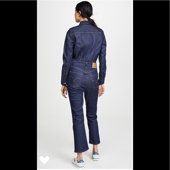 NWT Levi’s Size Small Kick Flare Denim Jumpsuit - Picture 3 of 8